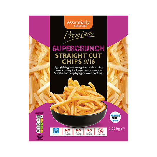ESSENTIALLY CATERING CHIPS 9/16 4X2.27KG