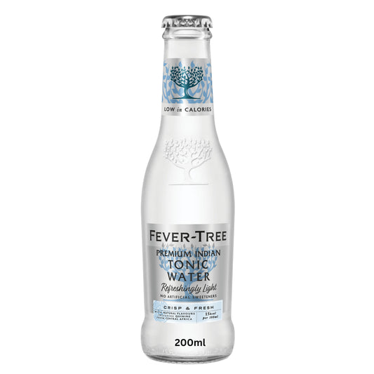 FEVER TREE REFRESHINGLY LIGHT INDIAN TONIC WATER 24X200ML