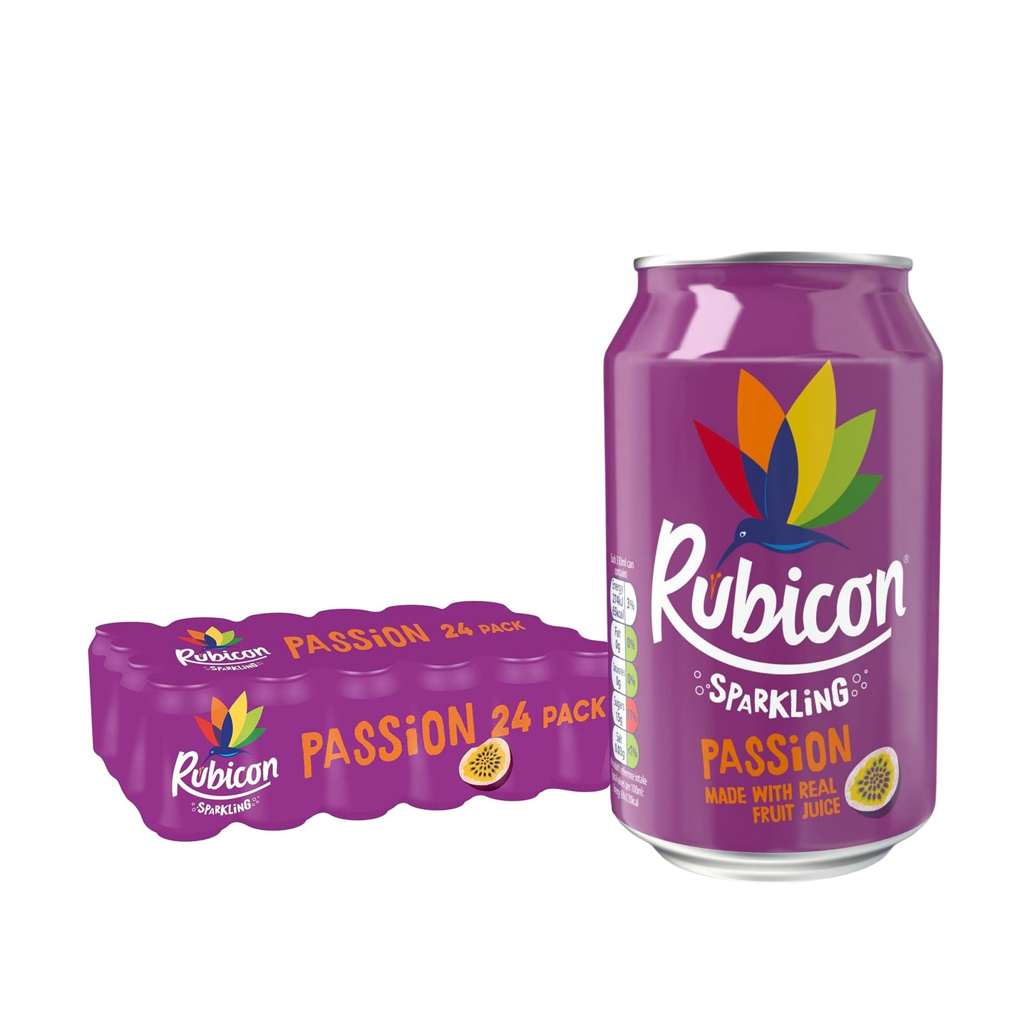 RUBICON PASSIONFRUIT CANS 24X330ML