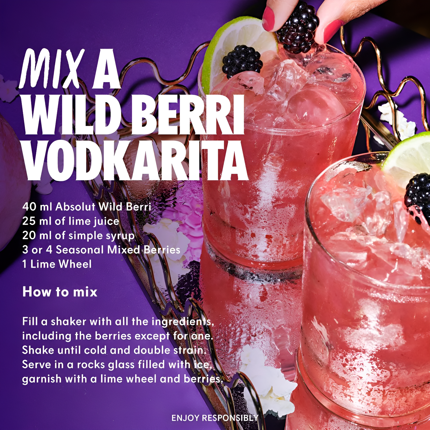 ABSOLUT VODKA WILD BERRI 70CL  (SNG)