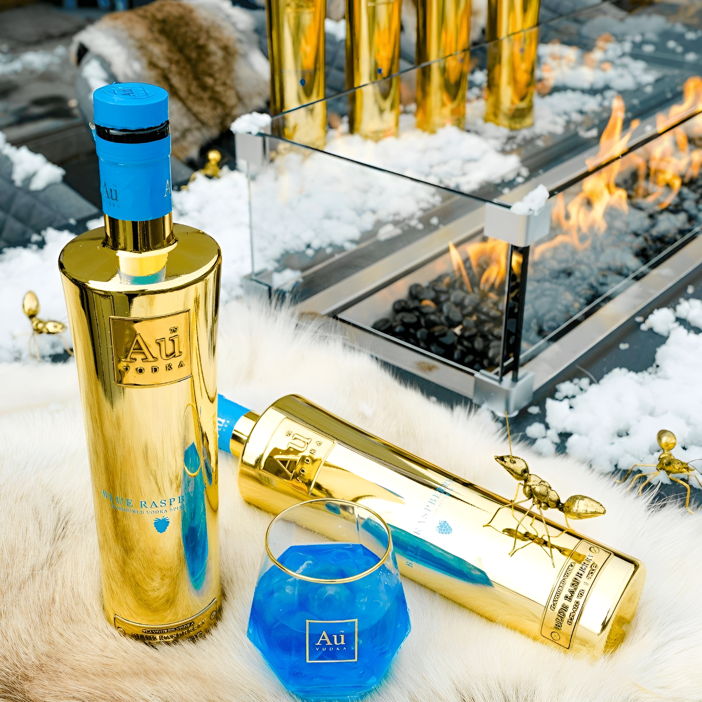 AU VODKA BLUE RASPBERRY 70CL (SNG)