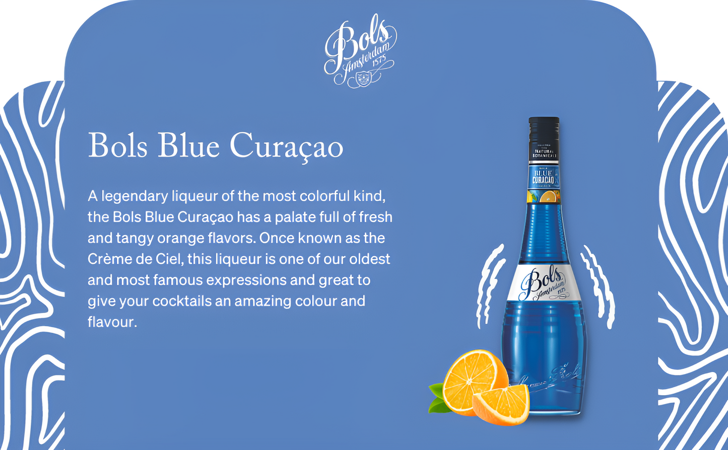 BOLS BLUE CURACAO 6X50CL