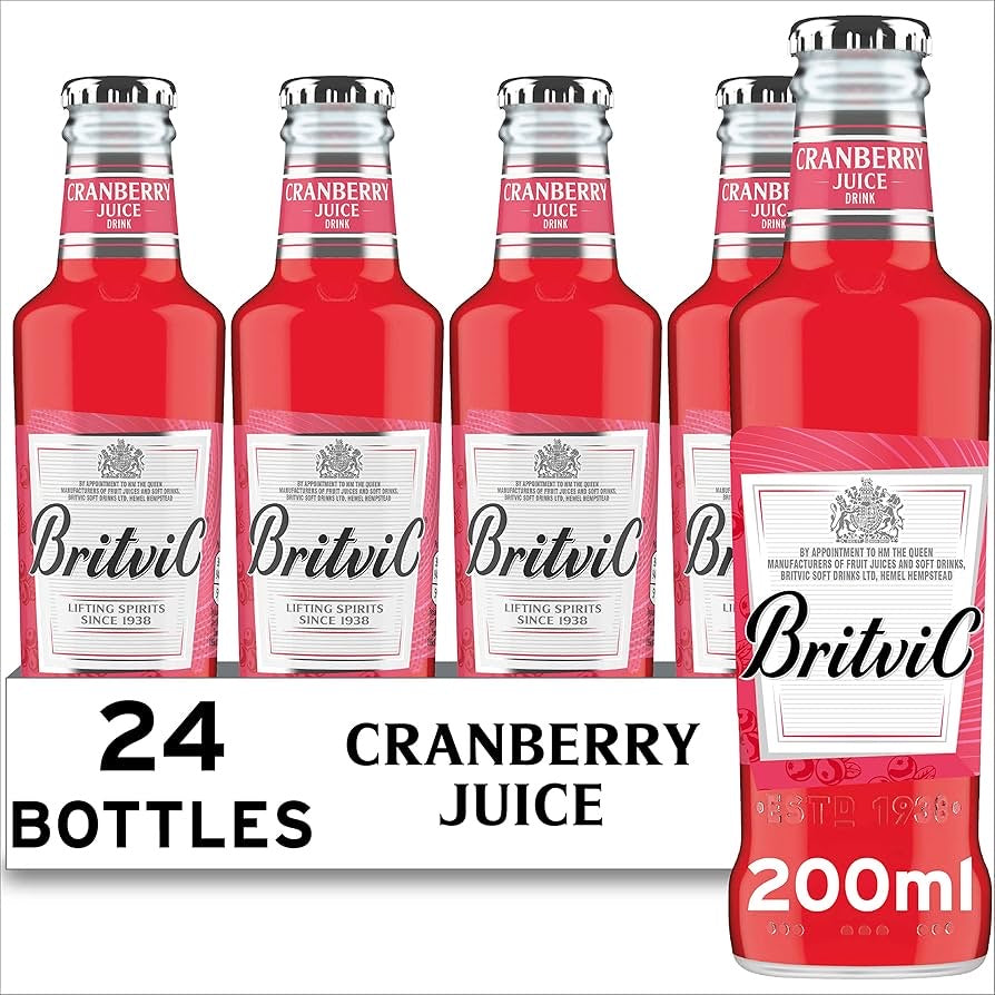 BRITVIC CRANBERRY 24PK 200ML