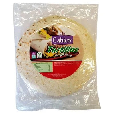 CABICO TORTILLA WHITE WRAPS LARGE 10PK 900G