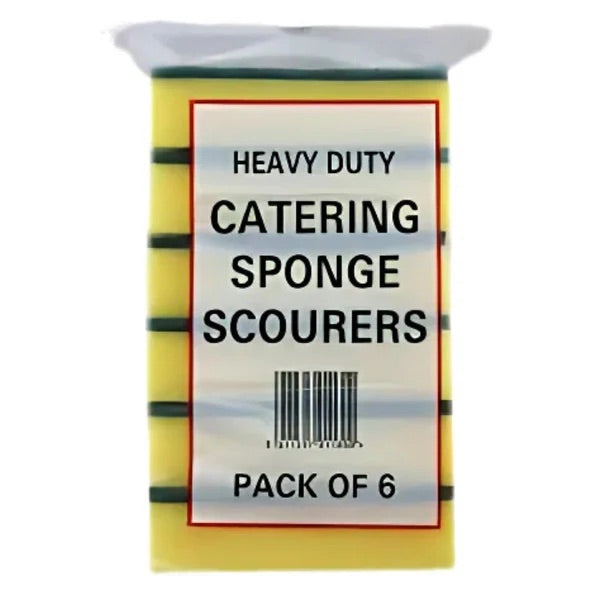 CATERING SPNG SCOURERS HVY DUTY 6PK