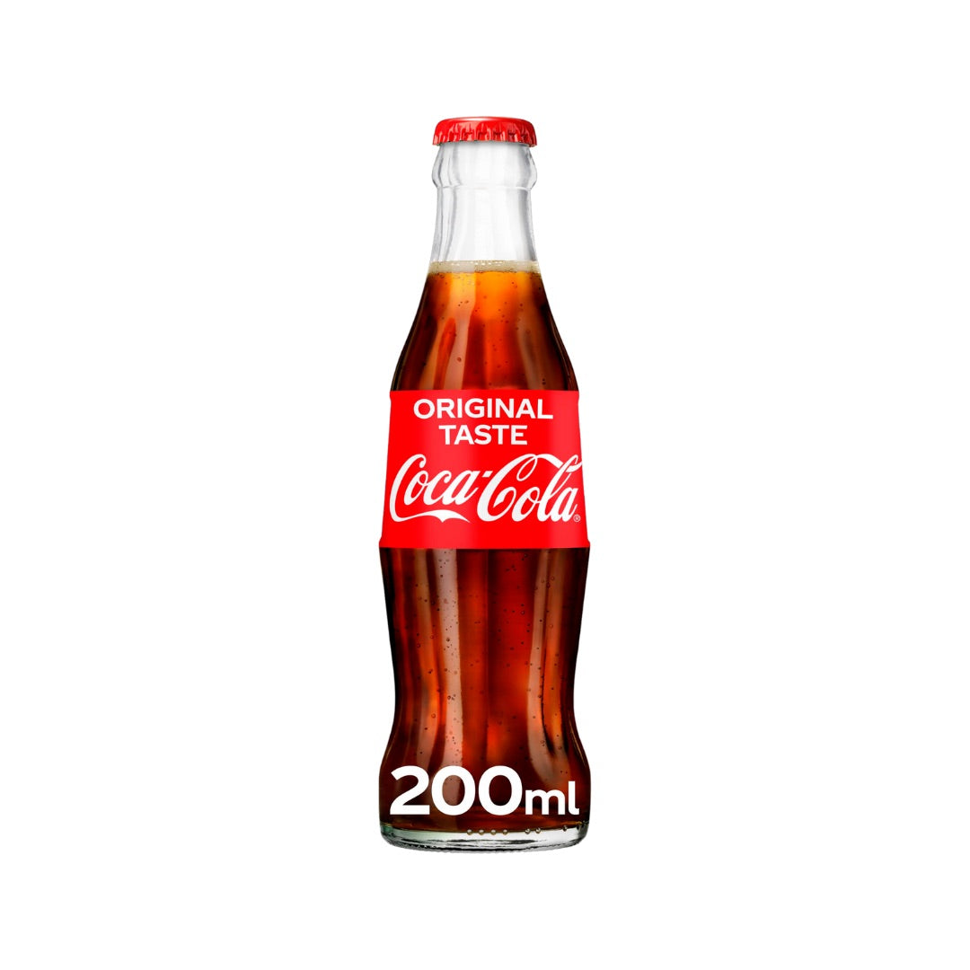 COCA COLA ORIGINAL GLASS BOTTLES 24PK 200ML