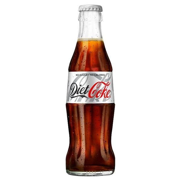 DIET COKE GLASS BOTTLES 24PK 200ML