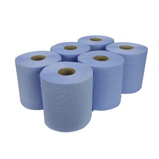 ESSENTIALLY CATERING BLUE ROLL HEAVY DUTY 6PK