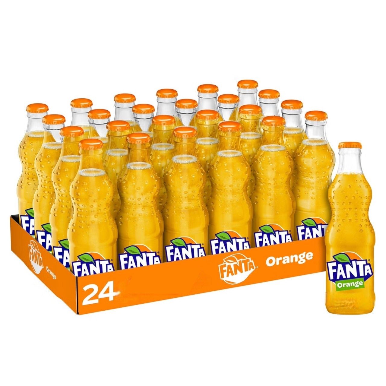 FANTA ORANGE GLASS BOTTLES 24PK 200ML