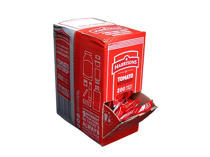 HARRISONS TOMATO KETCHUP SACHETS 200PK 10G