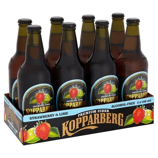 KOPPARBERG STRAWBERRY & LIME NON ALCOHOLIC 8PK 500ML