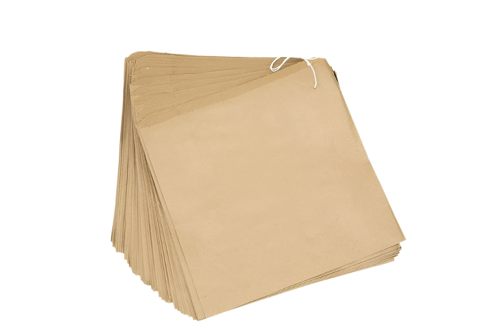 KRAFT BROWN PAPER BAGS 8.5"X8.5" 500PK