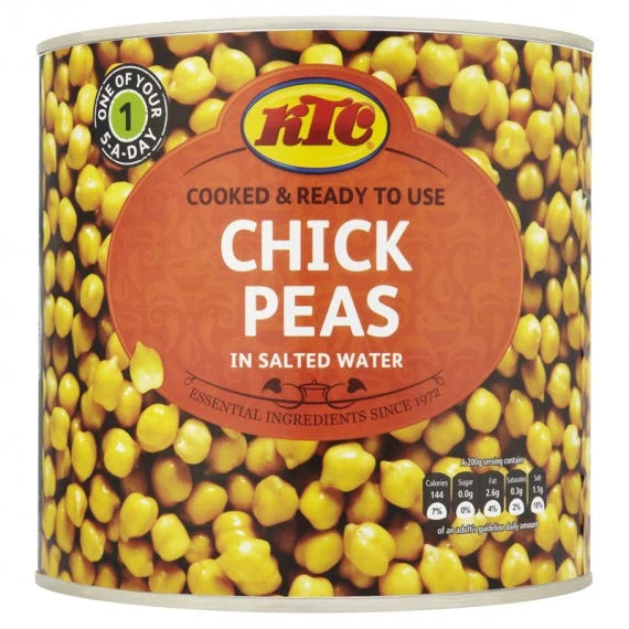 KTC CHICK PEAS LRG TIN 6PK 2.55KG