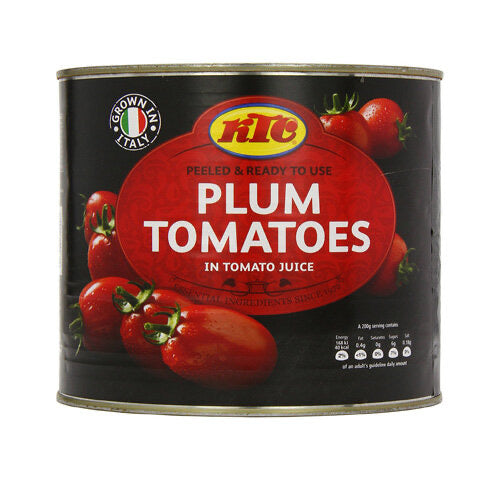 KTC PEELED PLUM TOMATOES TIN 6PK 2.5KG