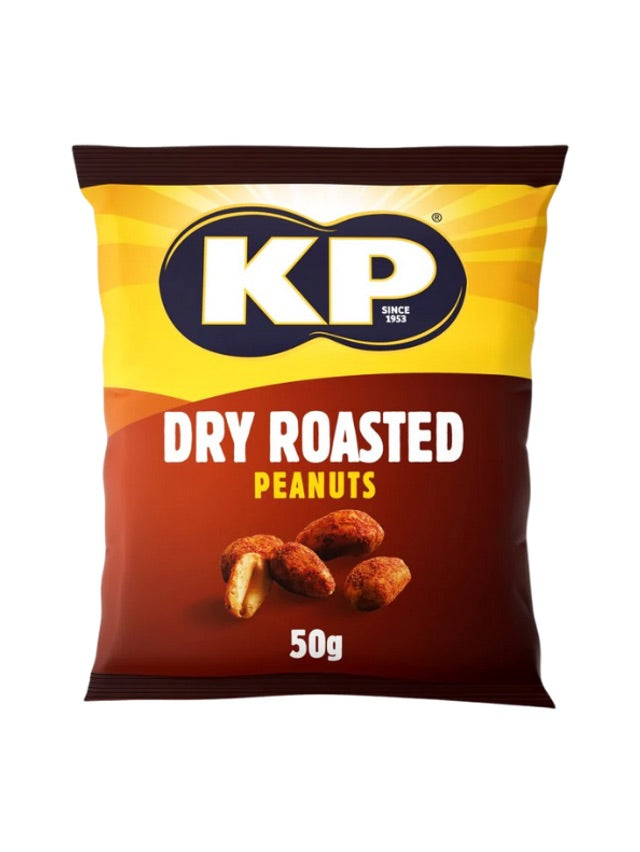 KP DRY ROASTED PEANUTS 21PK 50G