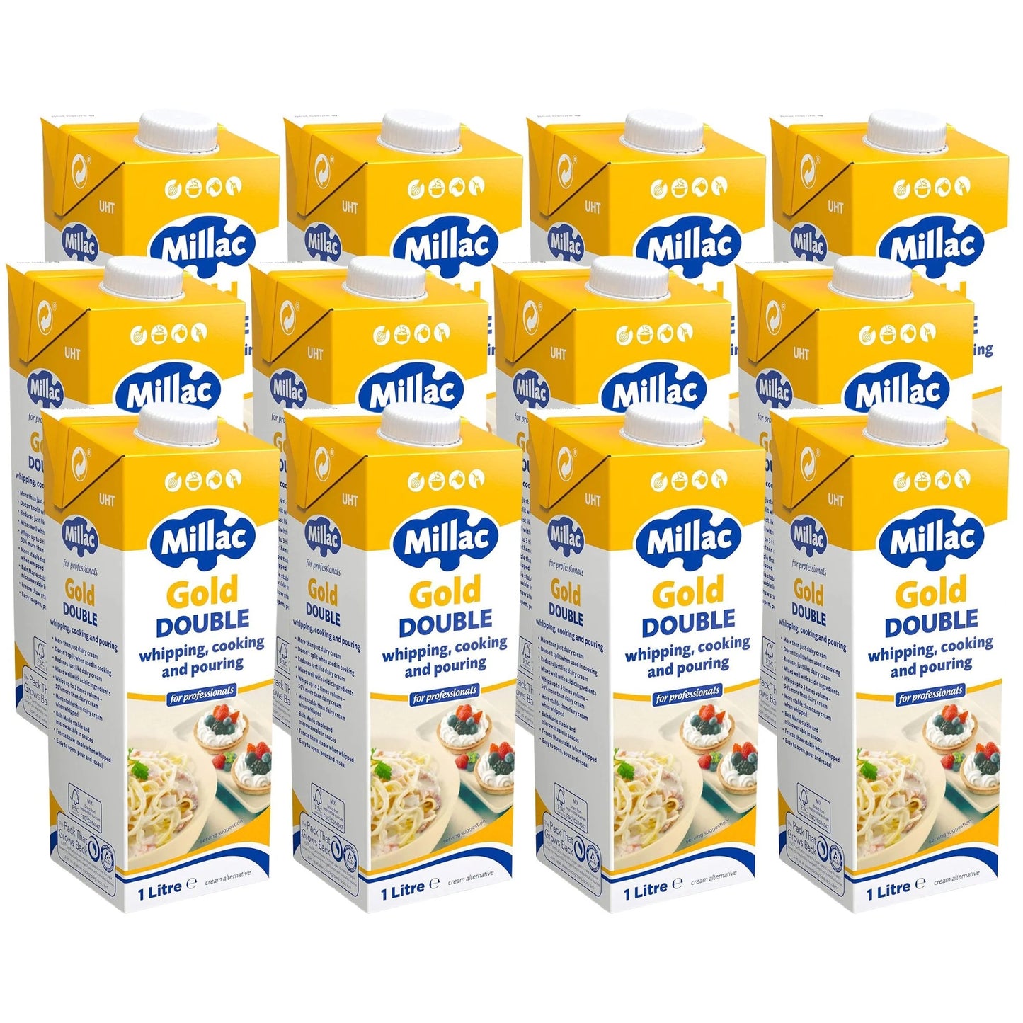 MILLAC GOLD DOUBLE CREAM CARTON 12X1L