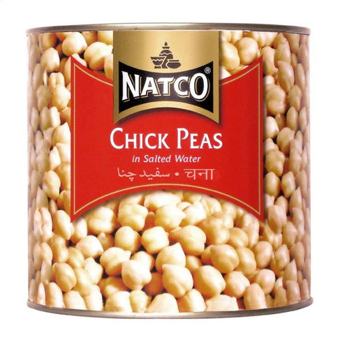 NATCO BOILED CHICK PEAS TIN 6PK 2.5KG