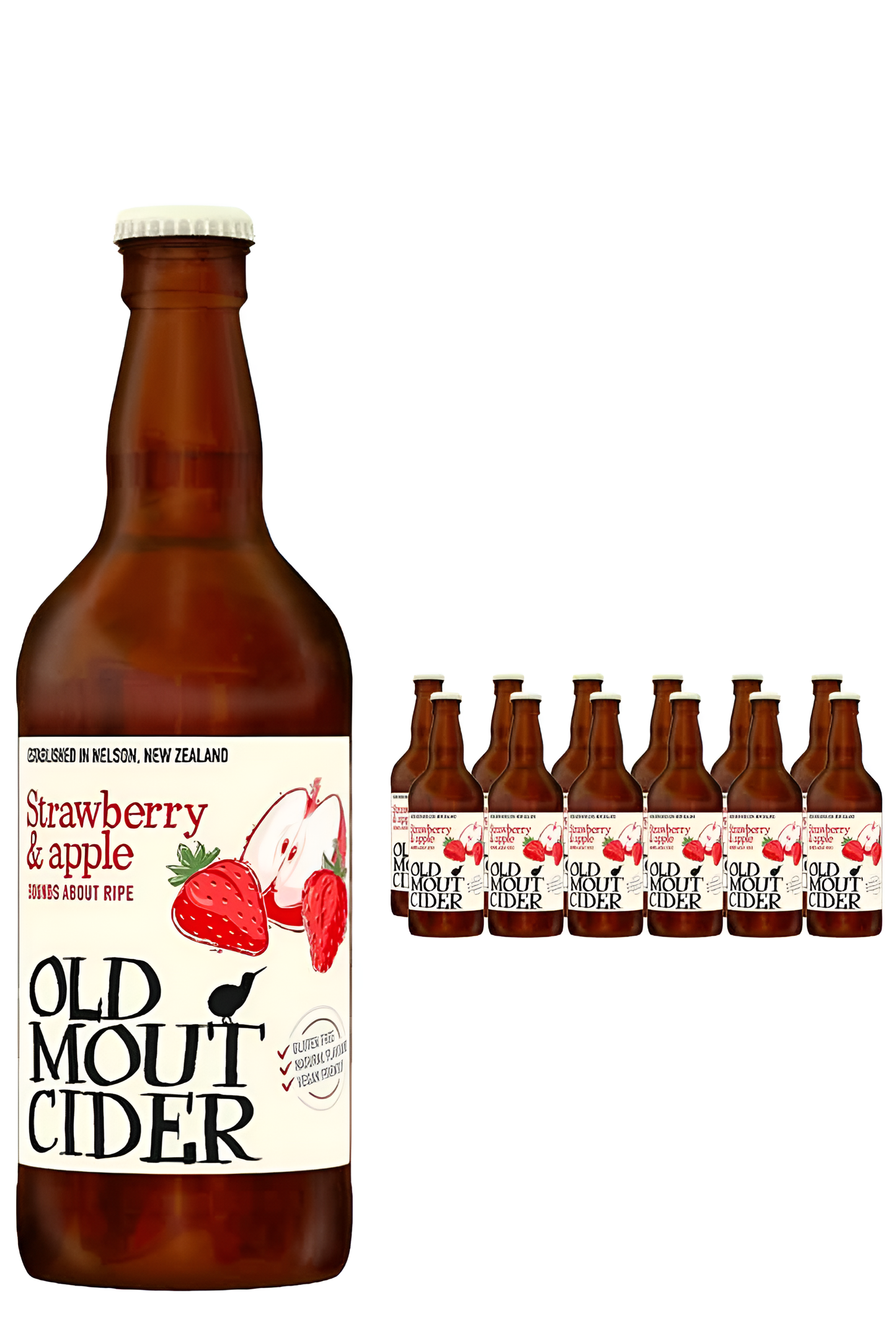 OLD MOUT STRAWBERRY & APPLE NRB 12X500ML