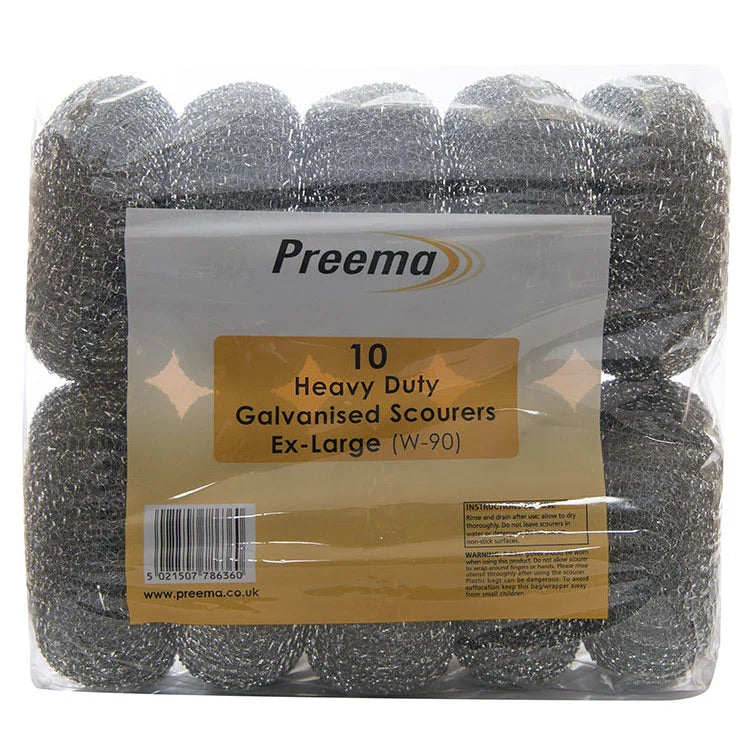 PREEMA STEEL HD SCOURER LARGE 10PK