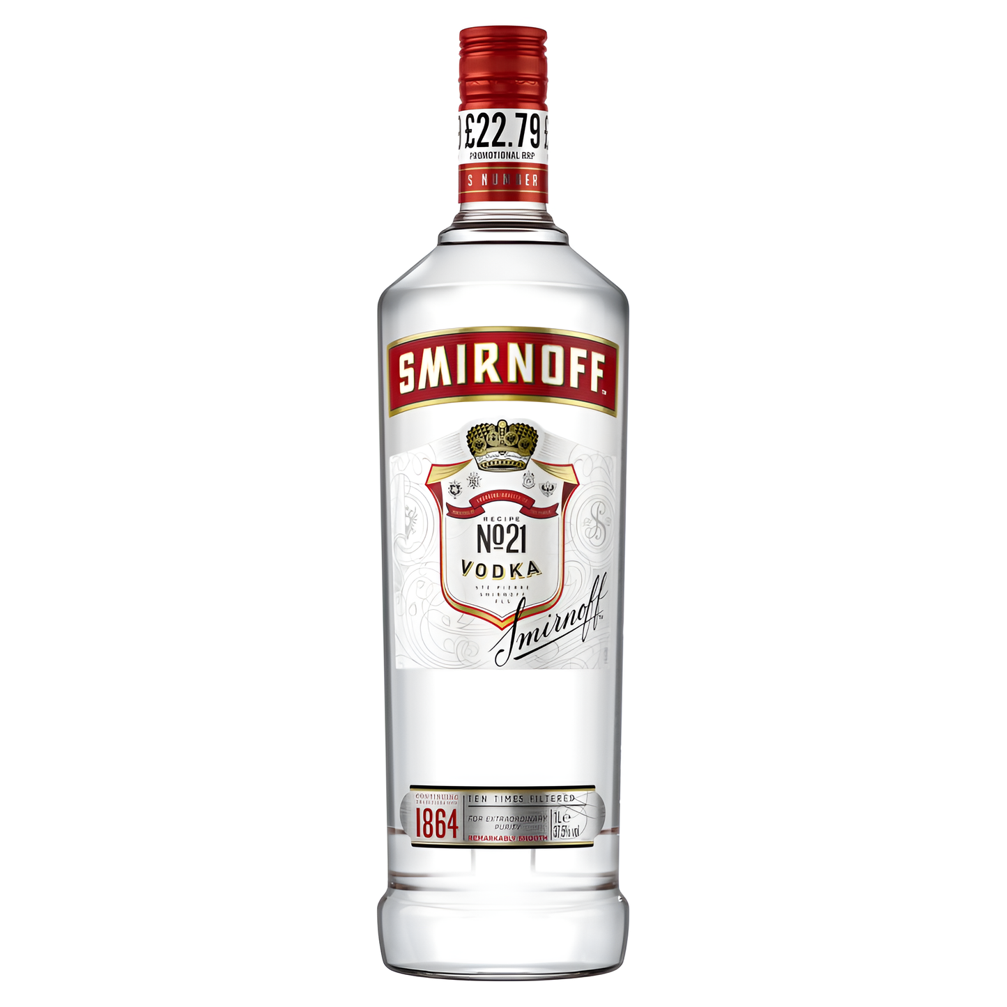 SMIRNOFF VODKA PM22.79 CASE 6X1LTR
