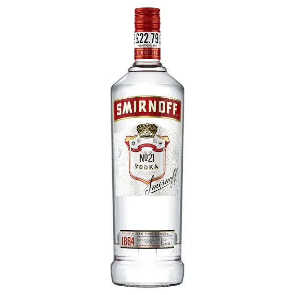 SMIRNOFF VODKA PM£22.79 CASE 6X1L