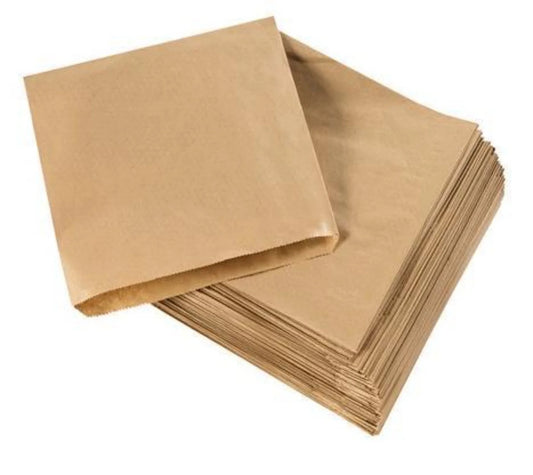 STRONGHOLD KRAFT BROWN PAPER BAGS 10"X10" 1000PK