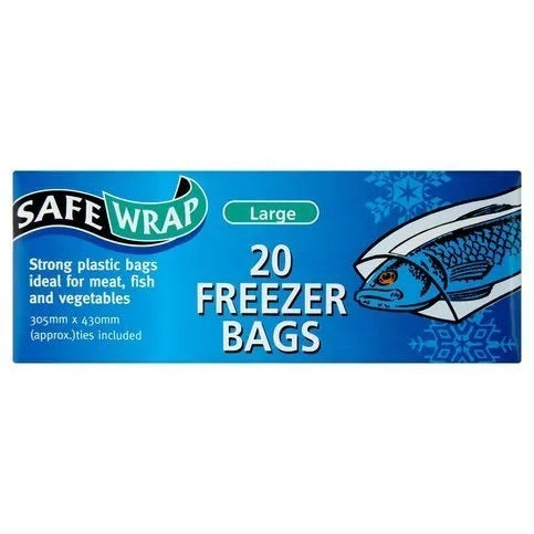 SAFEWRAP FREEZER BAG LGE 20'S 20'S