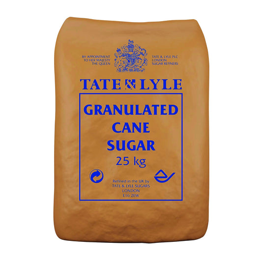 TATE & LYLE GRANULATED SUGAR 25KG