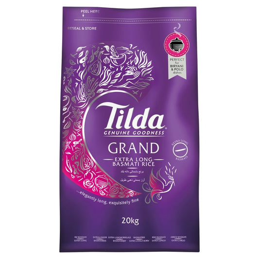 TILDA GRAND EX LONG BASMATI RICE 20KG