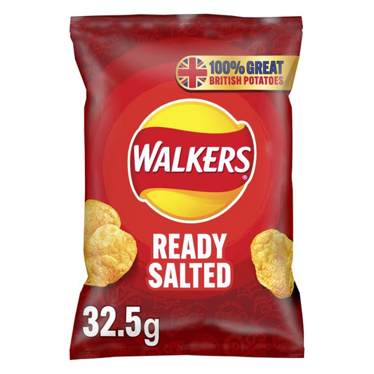 WALKERS READY SALTED CRISPS 32X32.5G