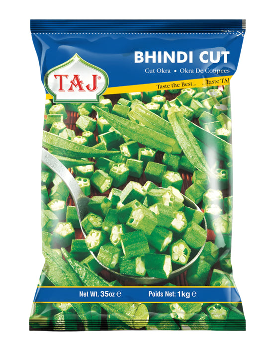 TAJ BHINDI OKRA CUT 1KG